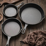 3pcs Non-Stick Cast Iron Set