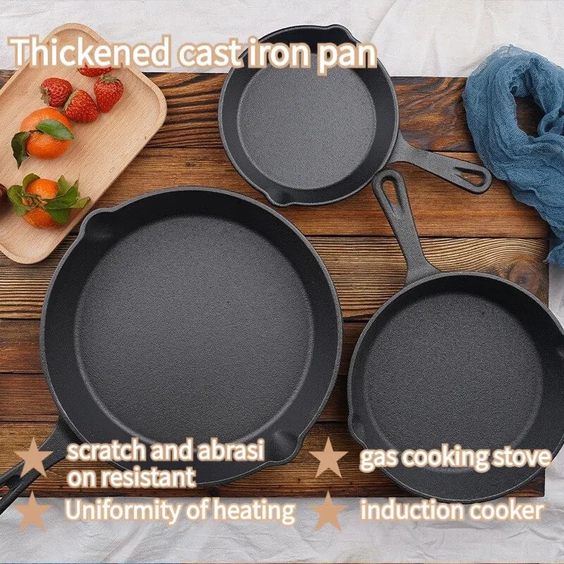 3pcs Non-Stick Cast Iron Set