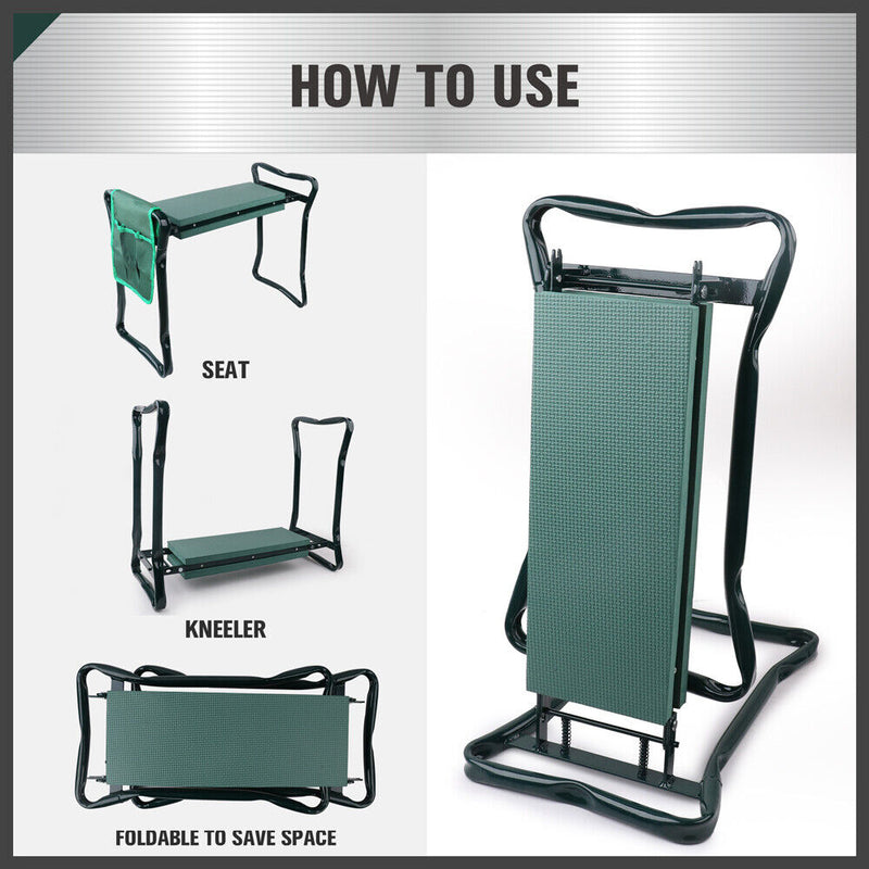 Multi-Functional Foldable Garden Kneeler