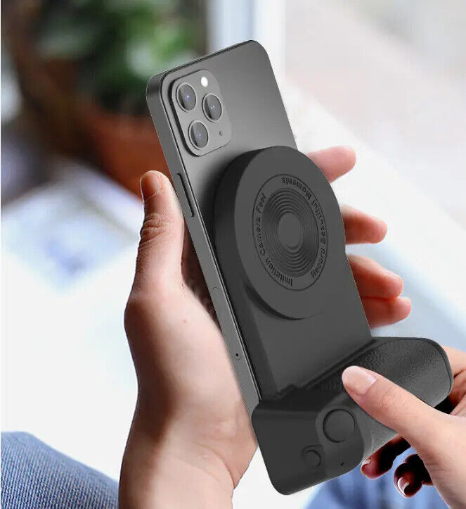 Magnetic Camera Handle with Built-in Charging Pad