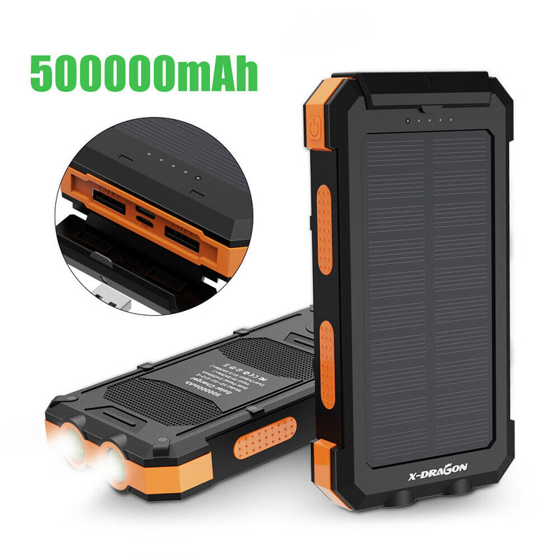 Solar Charger Power Bank With Flashlight