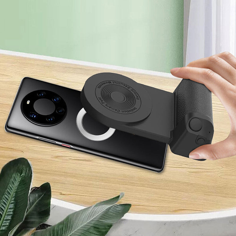 Magnetic Camera Handle with Built-in Charging Pad