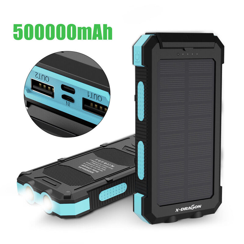 Solar Charger Power Bank With Flashlight