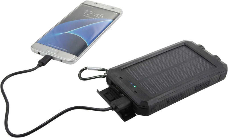 Solar Charger Power Bank With Flashlight