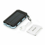 Solar Charger Power Bank With Flashlight